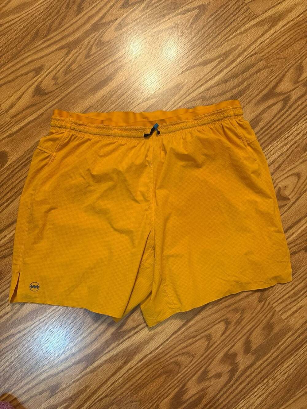 Janji AFO Middle Short - Men's 5" Performance Running Shorts Yellow XL